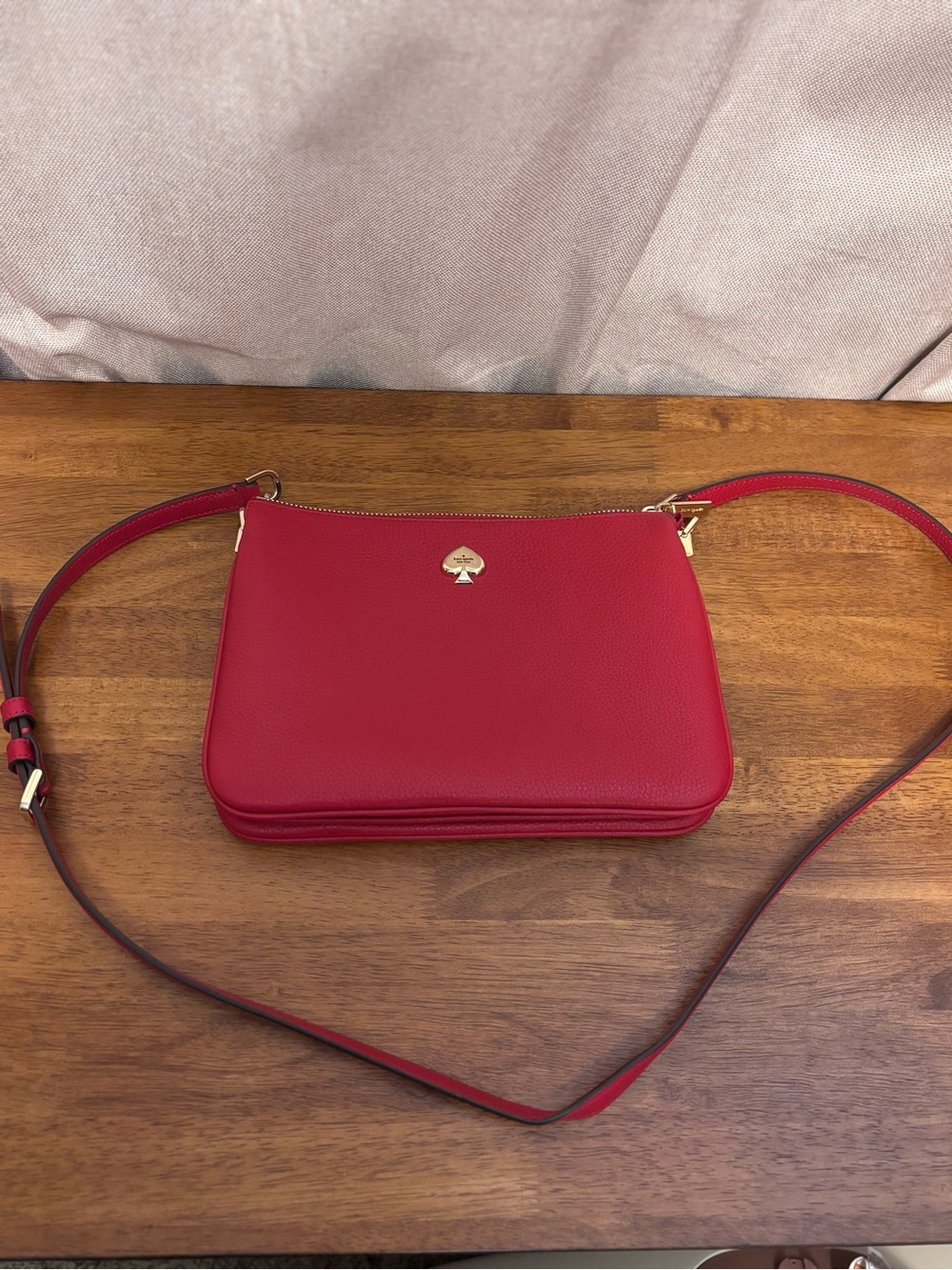 Kate Spade Purse Red Leather Crossbody